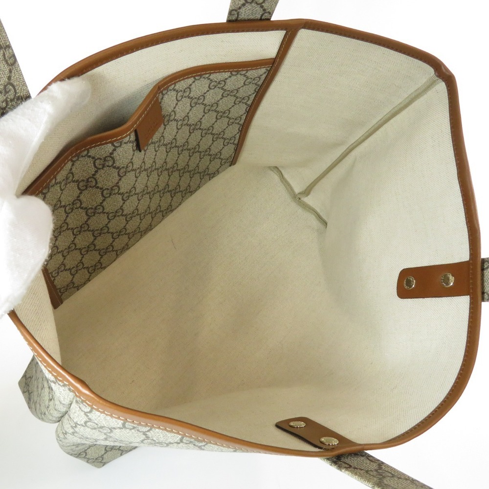 Gucci GG Supreme Sherry Line Tote Bag Brown - Picture 5 of 11
